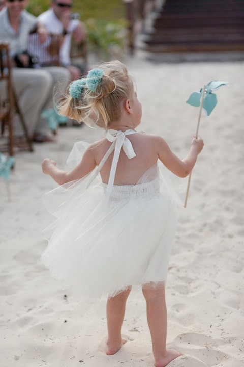 Beach Wedding Flower Girl Dresses
 Destination Wedding Beach Flower Girl Dress In Ivory