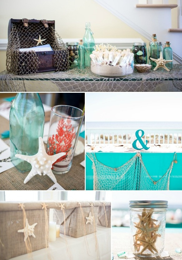 Beach Wedding Ideas DIY
 Picture Diy Beach Wedding In Coral And Turquoise