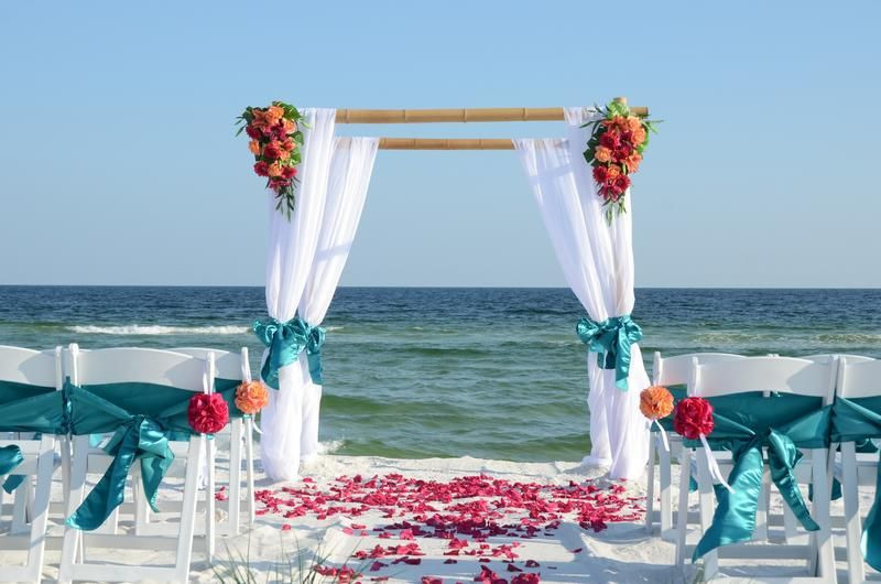 Beach Weddings In Destin Fl
 cheap beach weddings Destin Florida bamboo wedding arbor