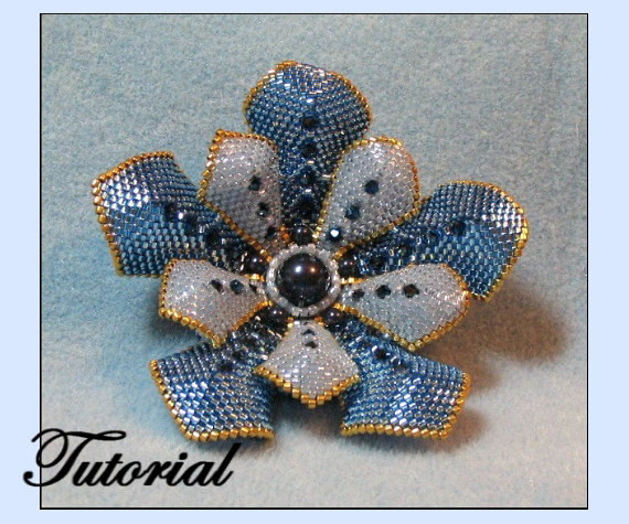 Beaded Brooches
 Flower Pearl Beaded Brooch Beaded Jewelry Pattern