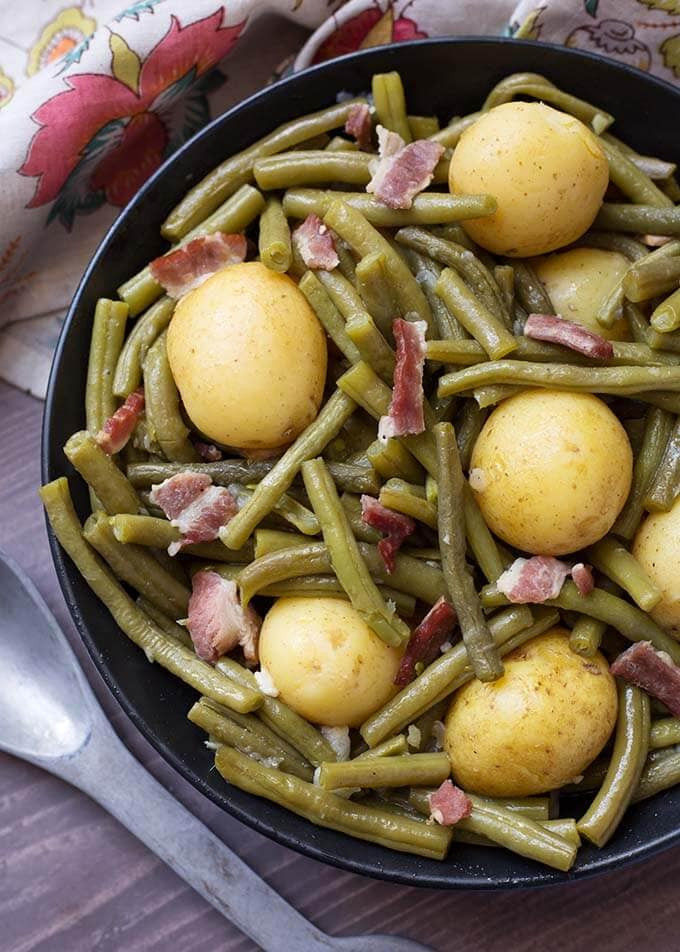 Beans Greens Potatoes
 Instant Pot Green Beans with Potatoes and Bacon