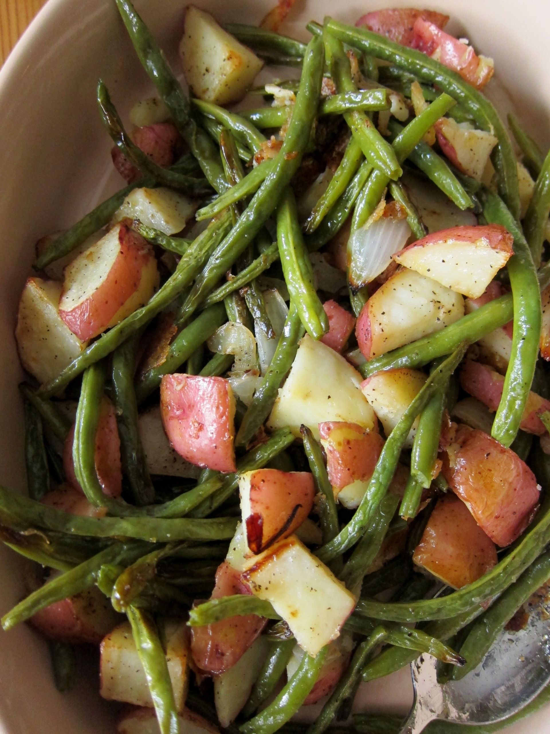 Beans Greens Potatoes
 Oven Roasted Potatoes and Green Beans