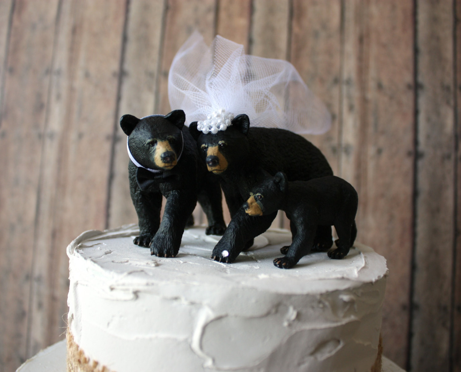 Bear Wedding Cake Topper
 Family wedding cake topper bear family wedding cake