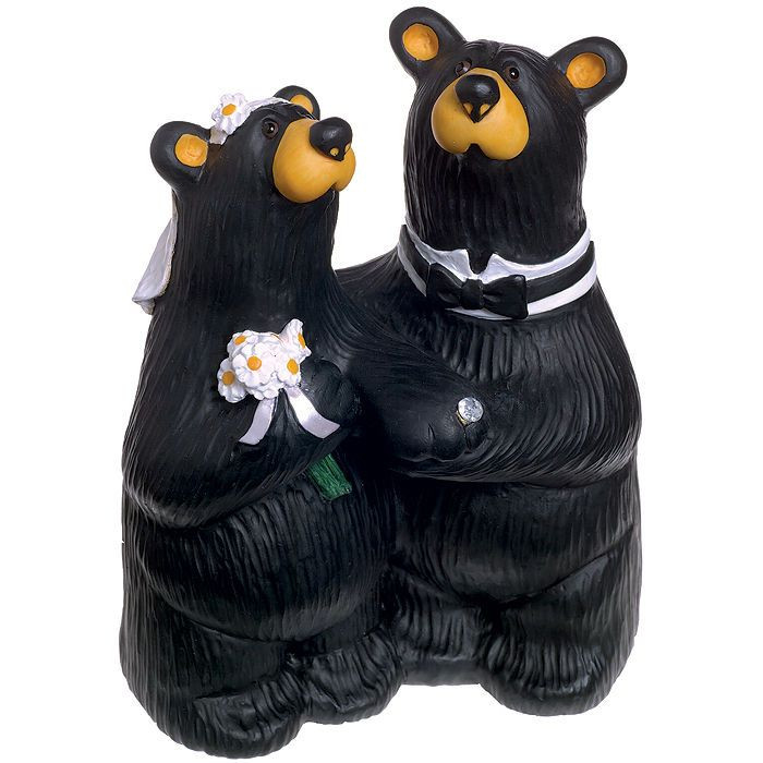 Bear Wedding Cake Topper
 Bearfoot Bears Figurines as Wedding Cake Toppers