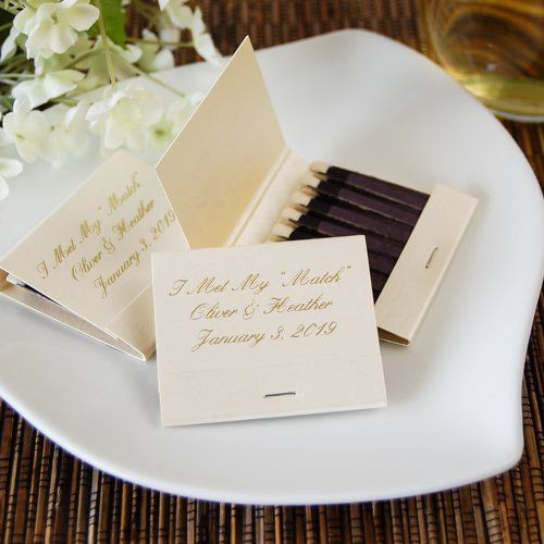 Beau-coup Wedding Favors
 Personalized Matches wedding favor