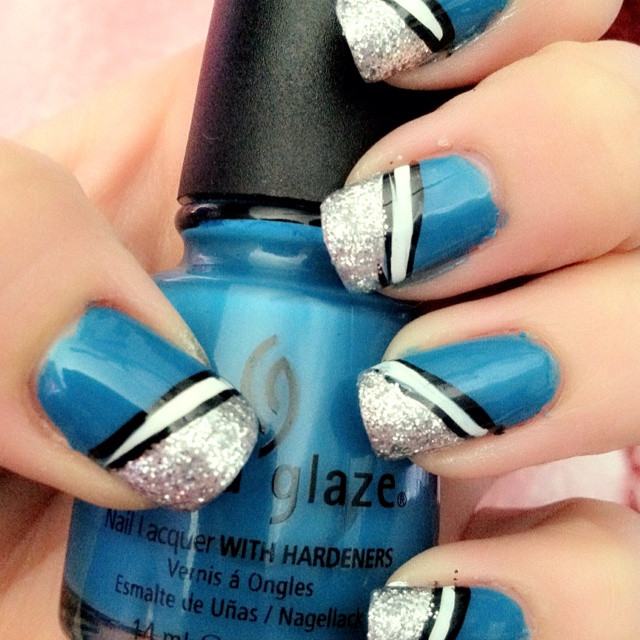 Beautiful Nails Homestead
 San Jose sharks [China Glaze Shower to her]