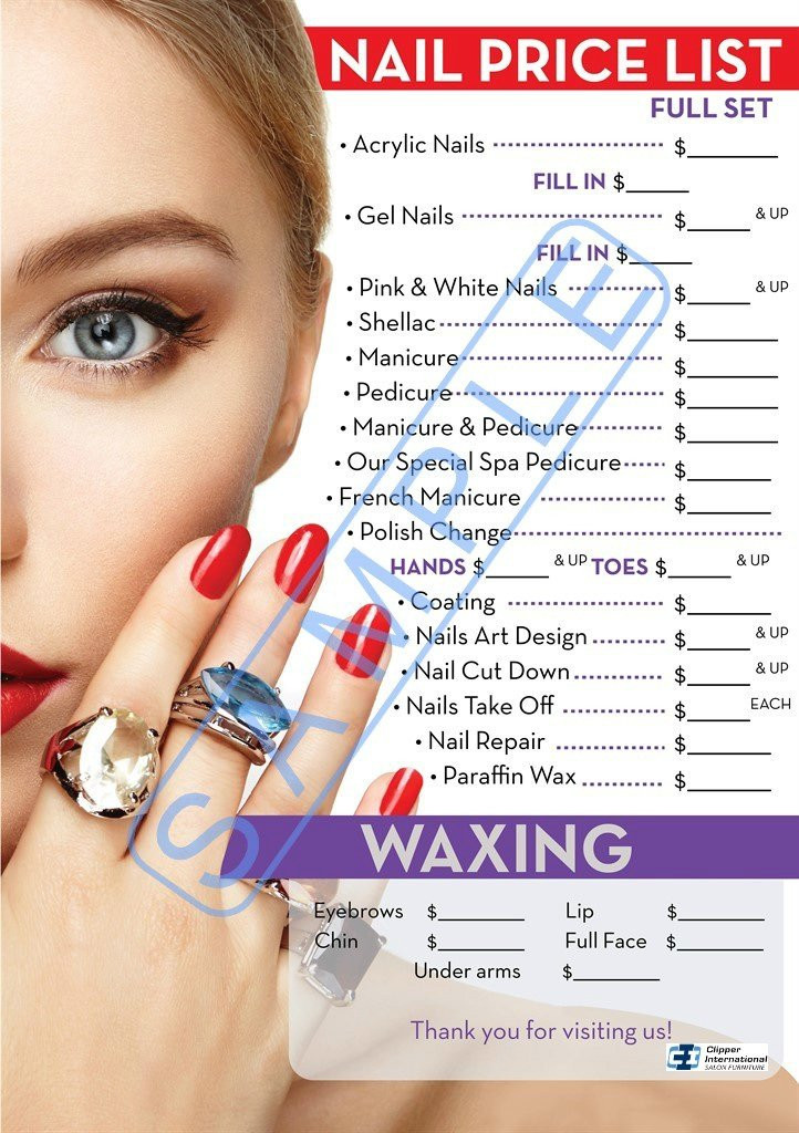 Beautiful Nails Prices
 Amazon Price List For Beauty Salon by [ Barberwall
