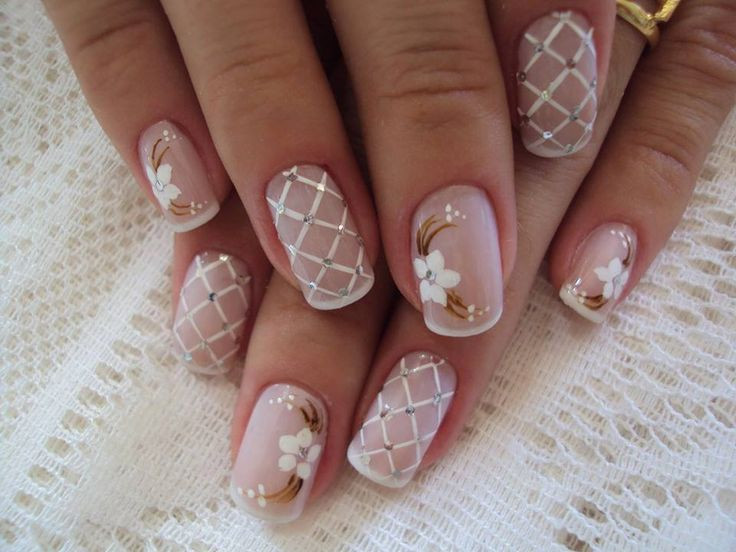 Beautiful Wedding Nails
 beautiful french Wedding nails