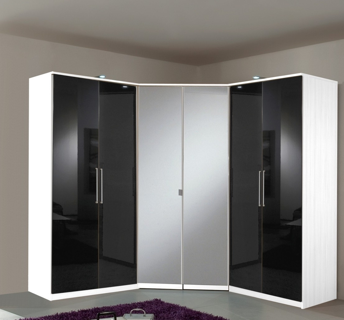 Bedroom Corner Cabinet
 15 Ideas of White Corner Wardrobes Units