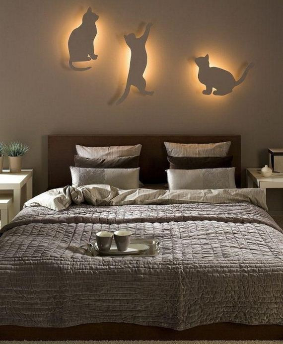 Bedroom Decorations DIY
 DIY bedroom lighting and decor idea for cat lovers 12thBlog