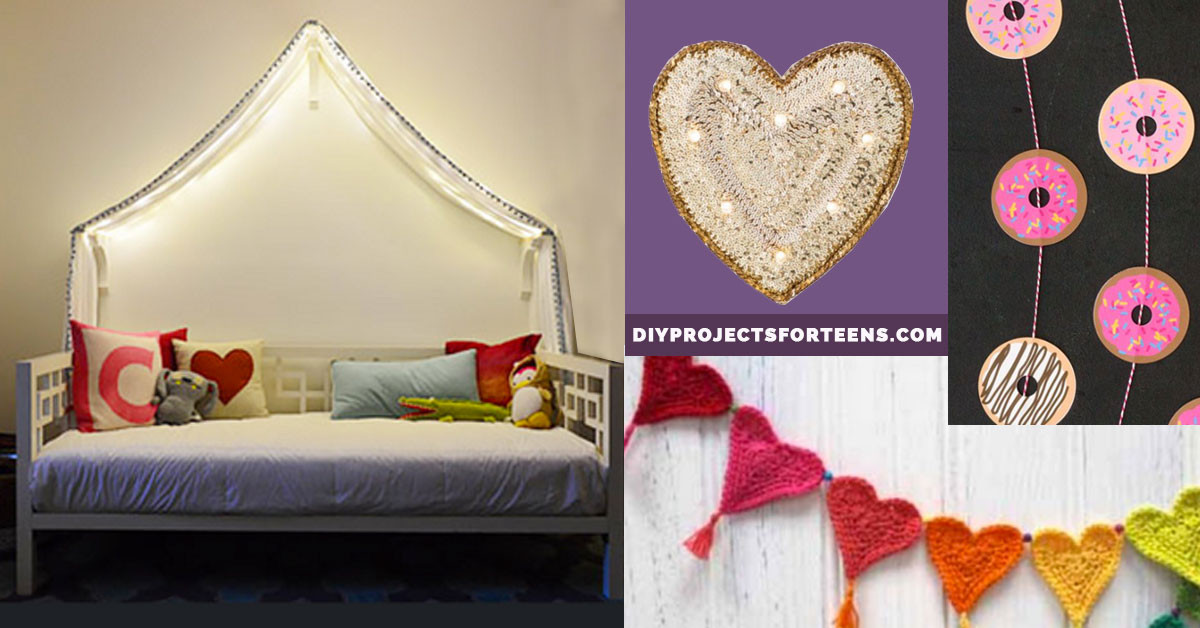 Bedroom Decorations DIY
 37 Insanely Cute Teen Bedroom Ideas for DIY Decor
