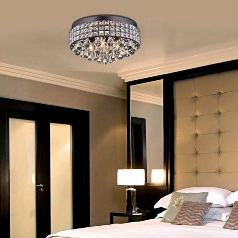 Bedroom Flush Mount Light
 40 Best Ideas of Crystal Flush Mount Chandelier For Bedroom