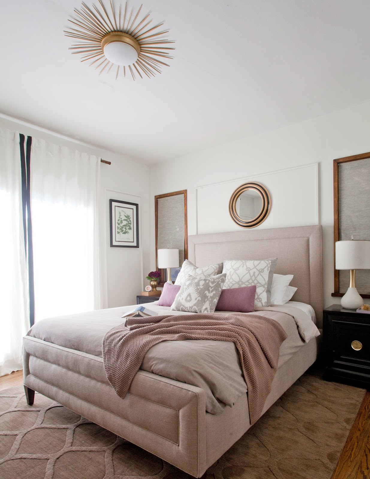 Bedroom Flush Mount Light
 Rosa Beltran Design DIY SUNBURST CEILING LIGHT