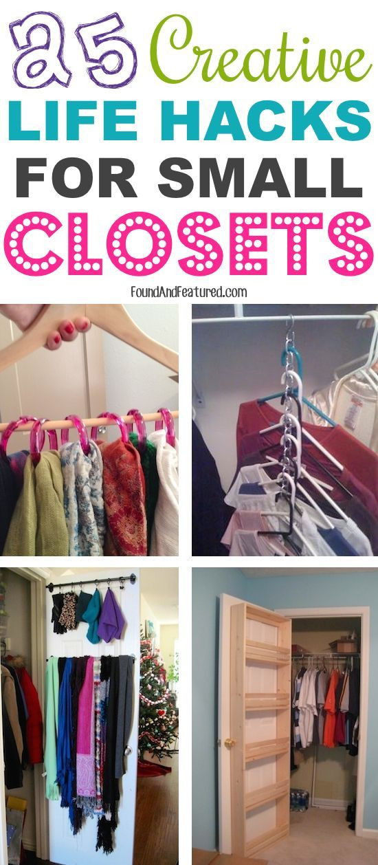 Bedroom Organization Hacks
 Lots of cheap small closet ideas DIY Orgnaization 14