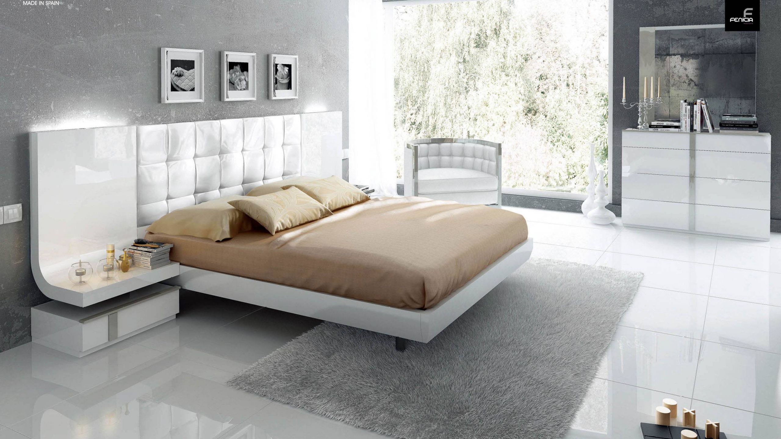Bedroom Set Modern
 Stylish Wood Elite Modern Bedroom Set with Extra Storage