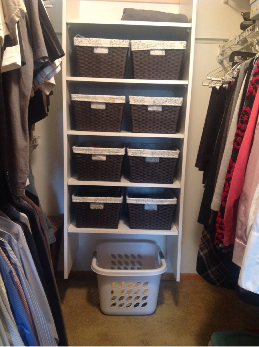 Bedroom Storage Bins
 small walk in closet organization do it yourself for