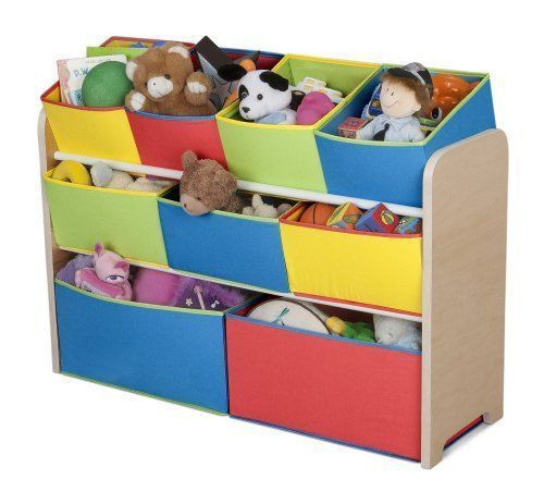 Bedroom Storage Bins
 New Colorful Toy Organizer with Storage Bins for Kids