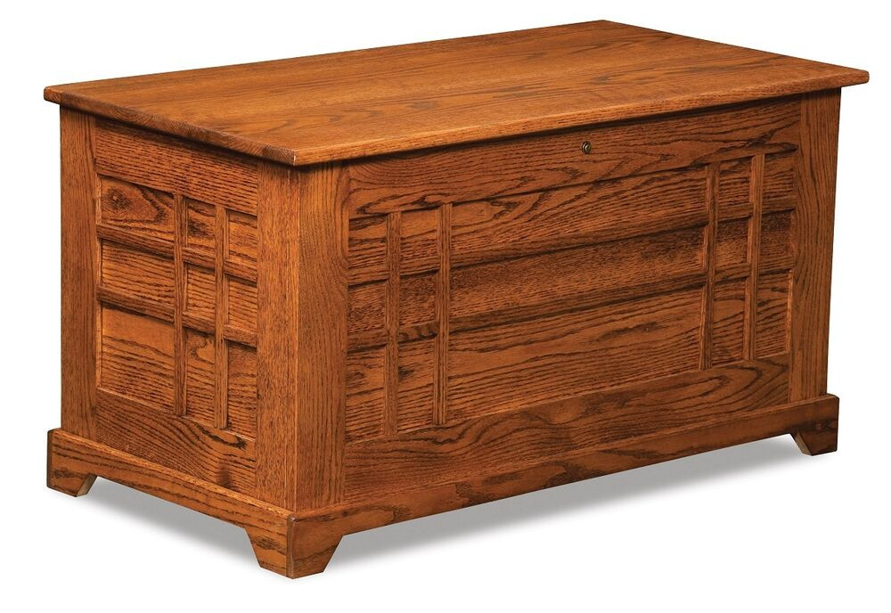 Bedroom Storage Trunk
 Amish Storage Cedar Chest Blanket Box Trunk Wooden Wood