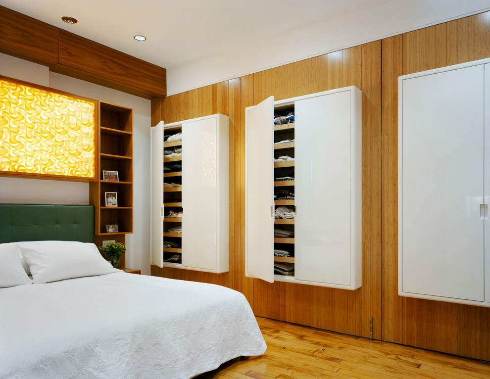 Bedroom Wall Storage Cabinets
 wall storage units Bedroom Contemporary with built in bed