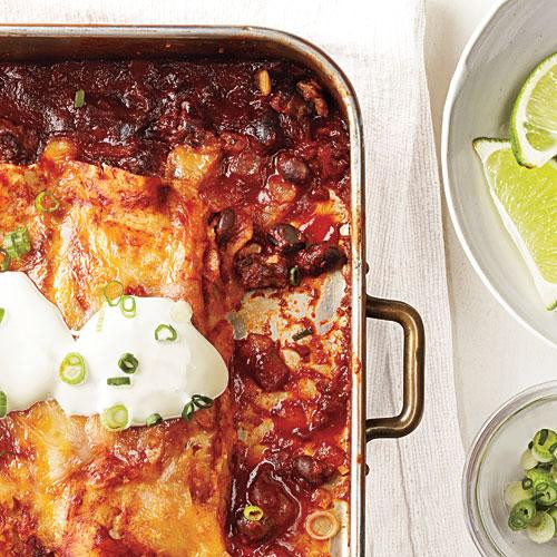Beef And Bean Enchiladas
 Beef and Black Bean Enchiladas 100 Mexican Recipes