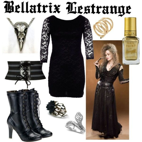 Bellatrix Lestrange Costume DIY
 Bellatrix Lestrange by fandom wardrobes on Polyvore