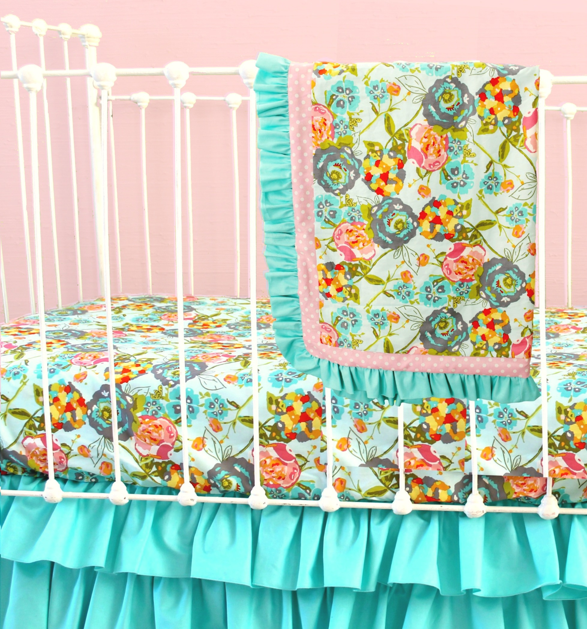 Belle Baby Bedding And Decor
 Lily Belle Blend Bumperless Baby Bedding Lottie Da Baby