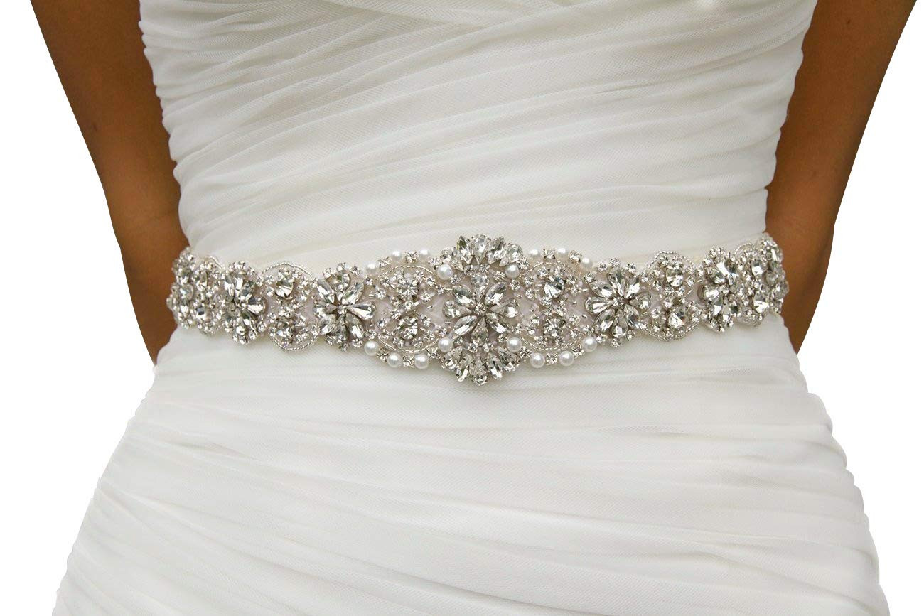 Belt For Wedding Dress
 Rhinestone Belts for Dresses Amazon