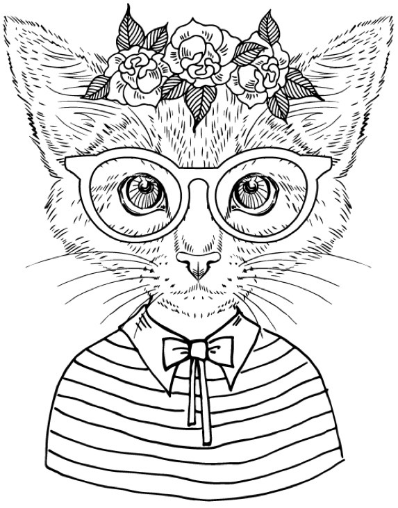 Best Adult Coloring Pages
 Best Coloring Books for Cat Lovers Cleverpedia