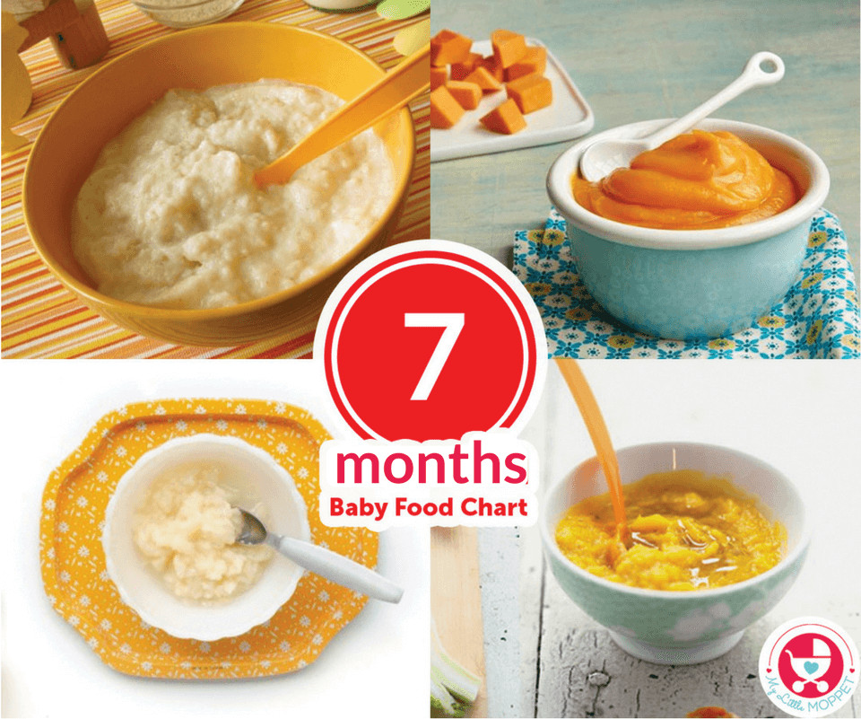 Best Baby Food Recipe Book
 7 Months Baby Food Chart My Little Moppet