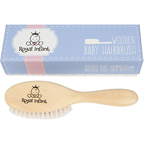 Best Baby Hair Brush
 Wooden Baby Hair Brush with Natural Goat Hair Bristles