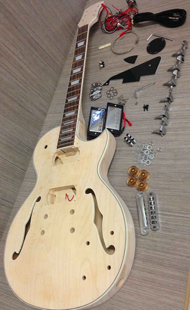Best DIY Guitar Kits
 No Solder E 239DIY Les Paul Semi hollow Electric Guitar