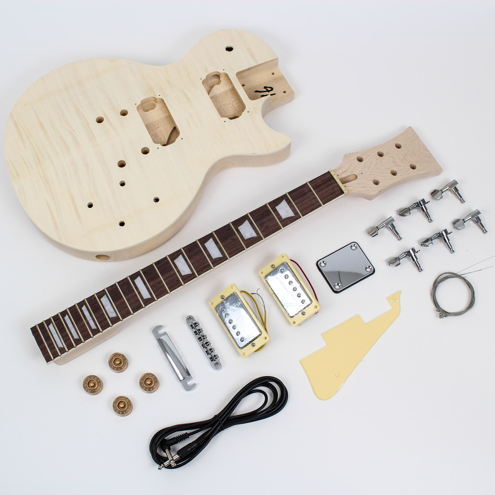 Best DIY Guitar Kits
 Les Paul Style Guitar Kit Flame Maple DIY Guitars