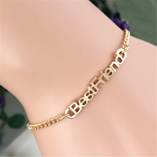 Best Friend Anklet
 Aliexpress Buy 1 pc gold bracelets for women