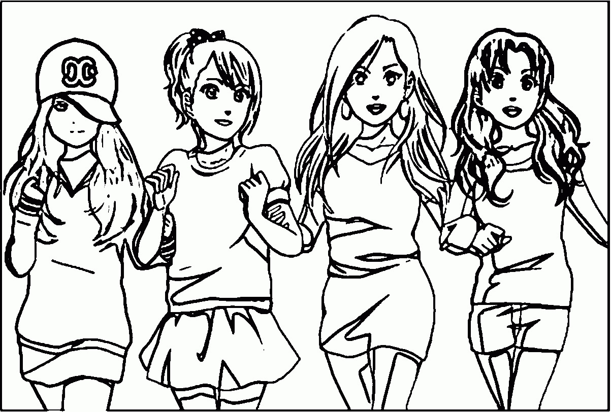 Best Friend Coloring Pages For Girls
 Coloring Pages Best Friends forever Printable Coloring