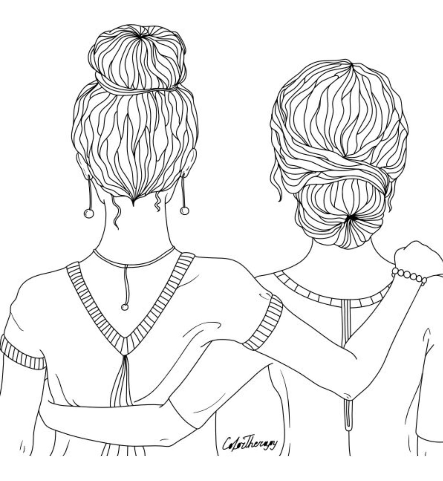 Best Friend Coloring Pages For Girls
 Best Friends Coloring Page Coloring