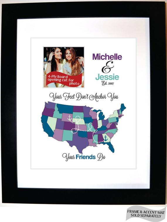 Best Friend Moving Away Gift Ideas
 Christmas t for best friend moving away farewell custom