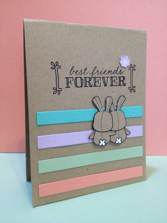 Best Friends Birthday Cards
 Best Friends Forever greeting card 4 25 x 5 50