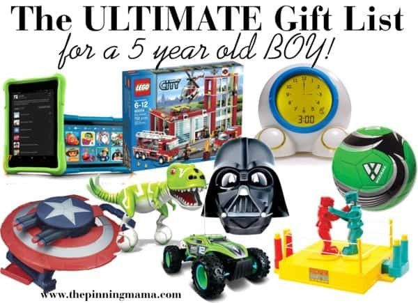 Best Gift Ideas For 5 Year Old Boy
 The ULTIMATE List of Gift Ideas for a 5 Year Old Boy