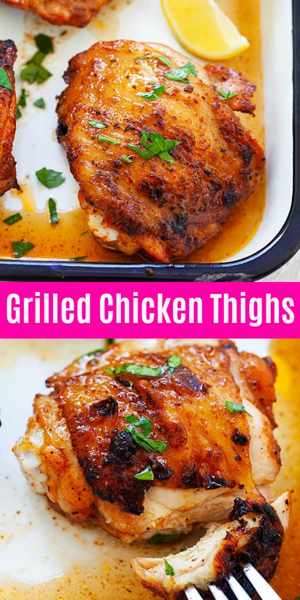 Best Grilled Chicken Thighs
 Juicy Grilled Chicken Thighs The Best Recipe Ever