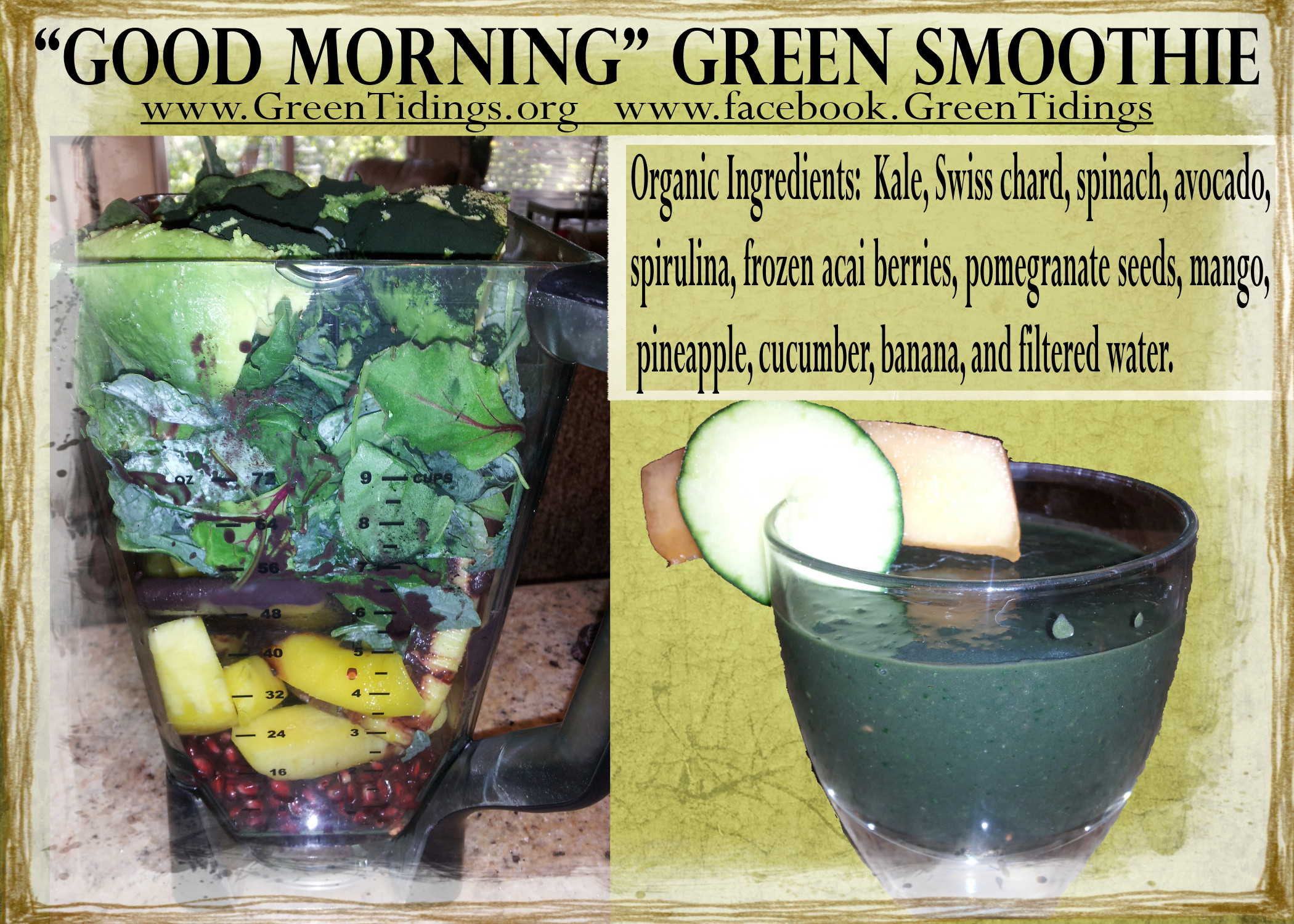 Best Morning Smoothies
 "Good Morning" Green Smoothie