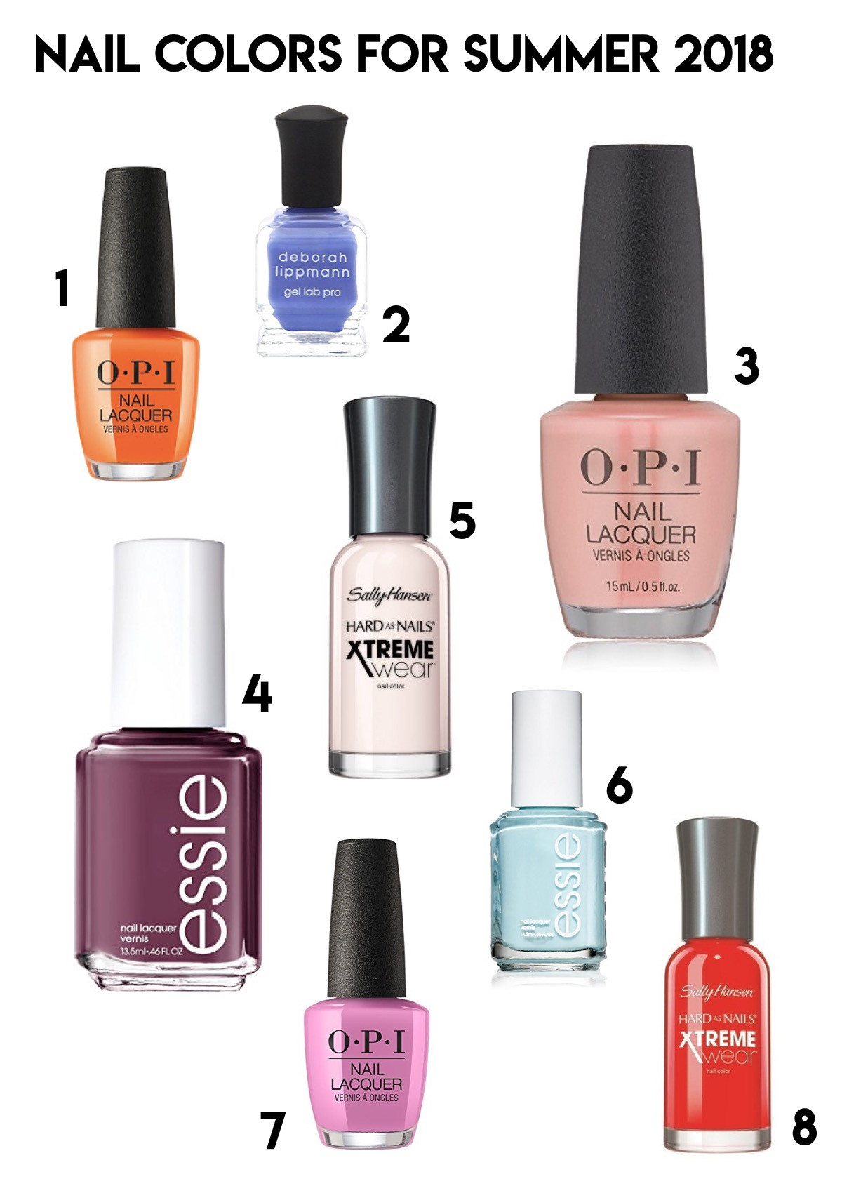 Best Nail Colors For Summer
 Nail Colors for Summer 8 Shades Picked By Bumble and Bustle