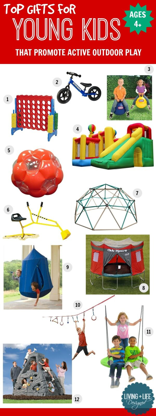 Best Outdoor Gifts For Kids
 Gift Ideas for Young Kids Ages 4 That Promote Active