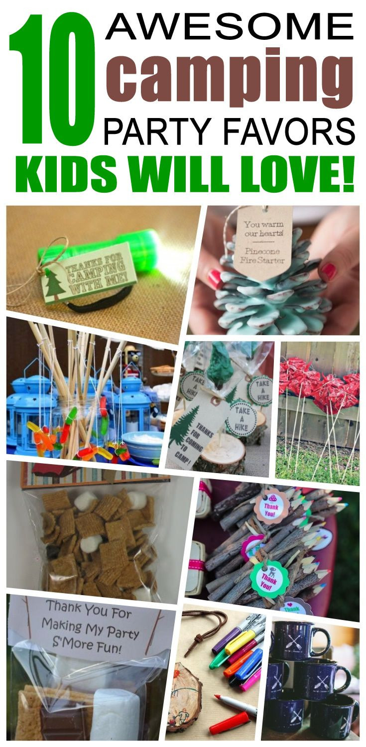 Best Party Favors For Kids
 Camping Party Favor Ideas