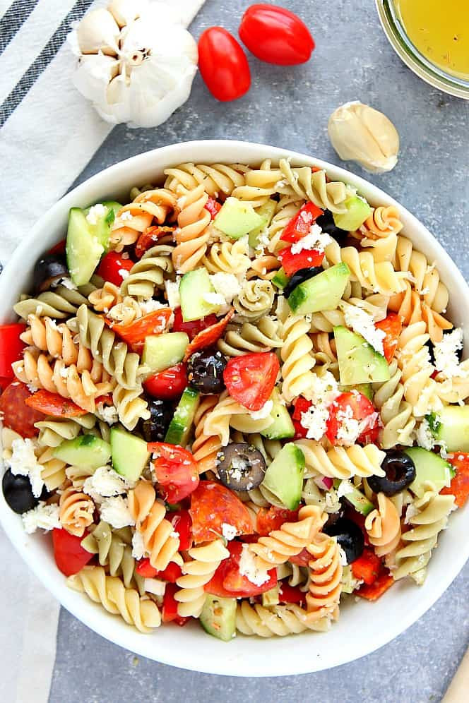 Best Pasta Salad Recipe With Italian Dressing
 pasta salad with italian dressing and cucumbers