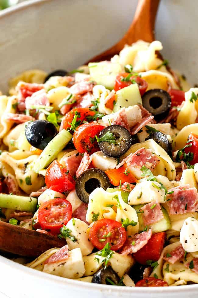 Best Pasta Salad Recipe With Italian Dressing
 BEST Italian Pasta Salad with Tortellini