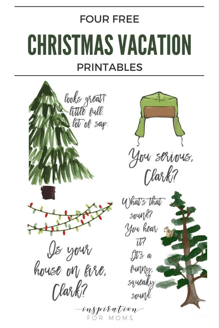Best Quote From Christmas Vacation
 Christmas Vacation Printables Set of Four Inspiration