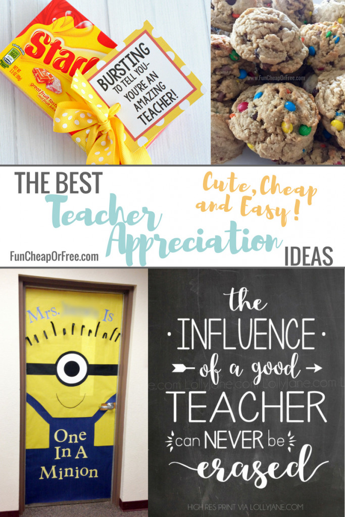 Best Teacher Gift Ideas
 The Best Teacher Appreciation Gifts Cute Cheap and Easy