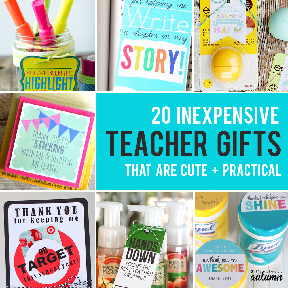 Best Teacher Gift Ideas
 20 cheap easy cute teacher appreciation ts It s