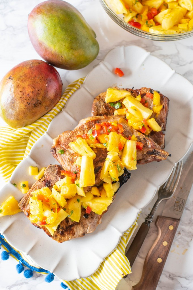 Best Way To Grill Pork Chops
 Grilled Pork Chops with Tropical Pineapple Salsa Best