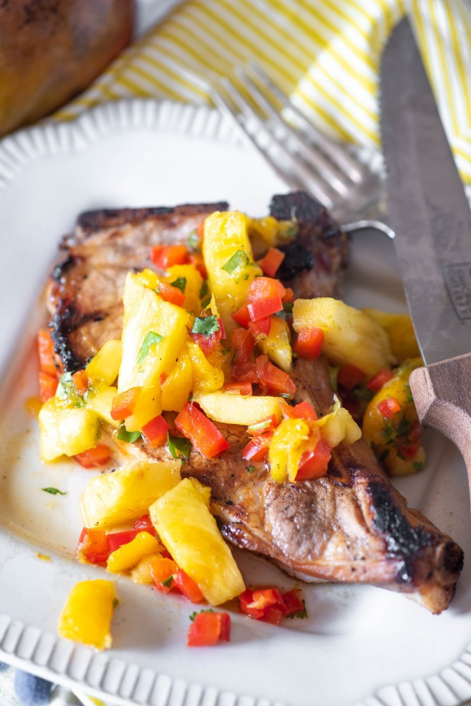 Best Way To Grill Pork Chops
 Grilled Pork Chops with Tropical Pineapple Salsa Best